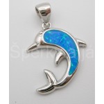 Stříbrný přívěšek opál delfín Přívěšky