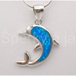 Stříbrný přívěšek opál delfín Přívěšky
