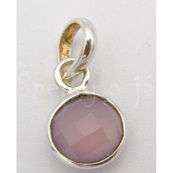 Stříbrný přívěšek růženín kulatý Přívěšky