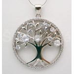 Stříbrný přívěšek sstrom zirkony  | SPERKYAJA.CZ