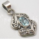 Stříbrný přívěšek topaz šiška | SPERKYAJA.CZ