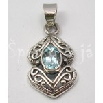 Stříbrný přívěšek topaz šiška | SPERKYAJA.CZ