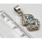 Stříbrný přívěšek topaz šiška | SPERKYAJA.CZ