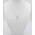 Stříbrný přívěšek zirkony kulatý | SPERKYAJA.CZ