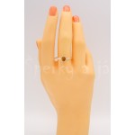 Stříbrný prsten jantar ovál Prsteny