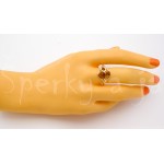 Stříbrný prsten jantar  Prsteny