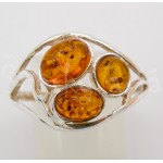 Stříbrný prsten jantar Prsteny Stříbrný prsten jantar Prsteny