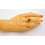 Stříbrný prsten jantar trikolor  Prsteny