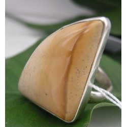 Stříbrný prsten jaspis mookait Prsteny