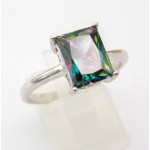 Stříbrný prsten mystic topaz obdélník Prsteny Stříbrný prsten mystic topaz obdélník Prsteny