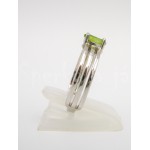 Stříbrný prsten olivín ovál | SPERKYAJA.CZ