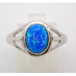 Stříbrný prsten opál ovál | SPERKYAJA.CZ