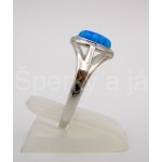 Stříbrný prsten opál ovál | SPERKYAJA.CZ