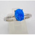 Stříbrný prsten opál ovál | SPERKYAJA.CZ