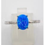 Stříbrný prsten opál ovál | SPERKYAJA.CZ