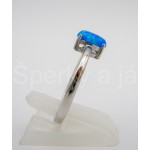 Stříbrný prsten opál ovál | SPERKYAJA.CZ