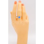 Stříbrný prsten opál ovál | SPERKYAJA.CZ