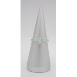 Stříbrný prsten opál ovál Prsteny