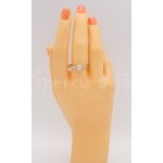 Stříbrný prsten opál ovál Prsteny