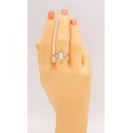 Stříbrný prsten opál ovál Prsteny