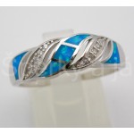 Stříbrný prsten opál vlnka | SPERKYAJA.CZ