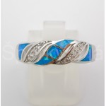 Stříbrný prsten opál vlnka | SPERKYAJA.CZ