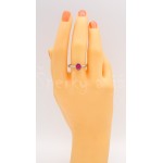 Stříbrný prsten rubín ovál | SPERKYAJA.CZ