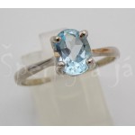 Stříbrný prsten topaz ovál Prsteny Stříbrný prsten topaz ovál Prsteny