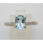 Stříbrný prsten topaz ovál Prsteny Stříbrný prsten topaz ovál Prsteny