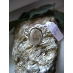 Stříbrný prsten záhněda ovál Prsteny