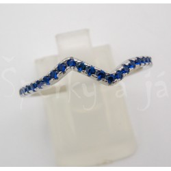 Stříbrný prsten zirkony  Prsteny