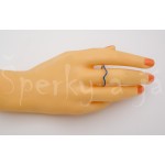 Stříbrný prsten zirkony  Prsteny